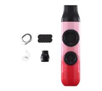 JWQFBC Kazoo Musical à Double Trou, Facile à Transporter, pour Enfants et Débutants, avec Cordon, Idéal pour Les Sacs Cadeaux Lors de Pique-niques Autour Du, Rose Rouge