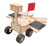 JWQFBC Kit de Bricolage à énergie Solaire Mar Rover, Décoration Ornementale pour Le Travail Du Bois, Cadeau D'anniversaire, Fournitures D'artisanat,