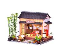 JWQFBC Kit de Maison de Poupée Miniature Chinoise à Monter Soi-même, Modèle de Maison de Poupée Fait Main, Cadeau Créatif