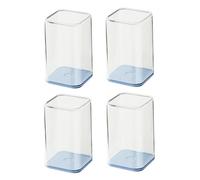 JWQFBC Lot de 4 Vitrines En Acrylique Transparentes pour Maison de Poupée, Idéales pour Une Chambre de Poupée, Une Bibliothèque Ou Un Salon, Bleu