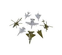 JWQFBC Lot de 8 Maquettes D'avion à L'échelle 1/144, Ensemble D'avions de Construction, Affichage Statique, Avions, Voies Aériennes, Décorations, style B