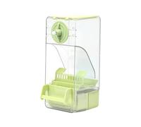 JWQFBC Mangeoire Automatique Parrot Distributeur Nourriture pour Oiseaux Accessoire Cage Réservoir Transparent Montage Rapide Solide Convient Aux Oiseaux Dom, Vert
