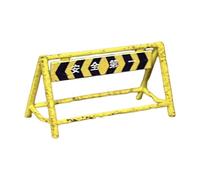 JWQFBC Maquette de Panneau de Signalisation, Panneau Miniature à L'échelle 1:64, Panneau de Signalisation Routière, Accessoire de Diorama En Carton avec, Jaune et Noir