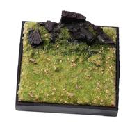 JWQFBC Maquette Miniature à L'échelle 1/64, Micro-plateforme, Figurines En Résine, Accessoires Photo, Végétation Simulée dans Des Ruines, Scène de