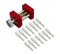 JWQFBC Mini étau de Table Réglable En Alliage D'aluminium et Acier Inoxydable, Outil de Précision Portable et Multifonctionnel, Idéal pour Les Travaux Ma, Rouge