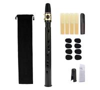JWQFBC Mini Saxophone pour Mélomanes - Ensemble Compact D'instruments à Vent, noir