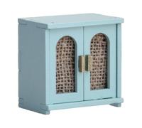 JWQFBC Mobilier de Maison de Poupée à L'échelle 1:12, Décoration de Maison de Poupée, Mini-armoire de Rangement, Fait Main En [matériau Non Spécifié], Bleu