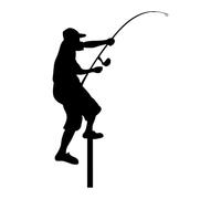 JWQFBC Noël, Décoration de Noël, Silhouette de Noël avec Bâton pour Café, Nouvel An, Fêtes