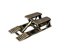 JWQFBC Outil de Levage et de Réparation 1:64 Kit de Loisirs Créatifs Classique, Simulation de Cric de Garage pour Tables de Sable, Parkings, Adultes, Vieux Noir