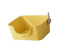 JWQFBC Ouvrir Un Bac à Litière pour Chaton, Nettoyer Une Gamelle pour Chat, Bac à Litière, Bac à Litière, Bac à Sable pour La Chambre, Hôpital, Jaune