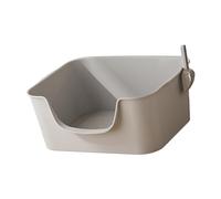JWQFBC Ouvrir Un Bac à Litière pour Chaton, Nettoyer Une Gamelle pour Chat, Bac à Litière, Bac à Litière, Bac à Sable pour La Chambre, Hôpital, Gris