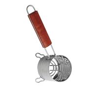 JWQFBC Panier à Charbon en Acier Inoxydable, Panier à Feu, Récipient à Charbon Portable pour Barbecue de Jardin, Fumoir, 26cmx14cm