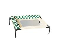 JWQFBC Panier pour Chien, Panier pour Animaux de Compagnie Très Respirant, Cadre en Acier Renforcé, Lavable, avec Coussin, Design Hamac, Pieds Antidérapants, L Shape Small
