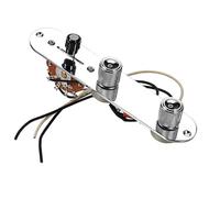 JWQFBC Panneau de Commande à 3 Voies avec Commandes Pré-câblées pour Guitare électrique, Comprenant Des Boutons de Commutation En Métal et Des Commandes de T