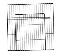JWQFBC Panneau de Porte pour Parc à Jeux, Cage pour Petits Animaux, Clôture En Fil de Fer à Monter Soi-même, pour Lapin, Cochon D'Inde, Rangement Scolair, Grille noire dense