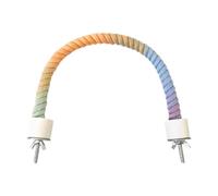 JWQFBC Perchoir Corde Oiseau Jouet Escalade Accessoire Cage Perroquet Coton Métal Flexible pour Oiseaux Perroquets Conviennent à L'Installation Pratique Inte, Style A