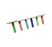 JWQFBC Perchoir Perruche Aire Jeu Oiseau Plateau Bois Surface Texturée Facilite La Masturbation Adapté à L'Équilibre La Détente Les Cockatiels, 6 Niveaux