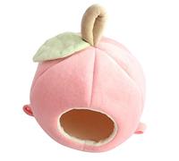 JWQFBC Pet Hamster Bed House Cave Lit en Peluche Coton pour Hamster avec Maison pour Hamac Agréable pour Cage à Rongeurs Souris, Rose