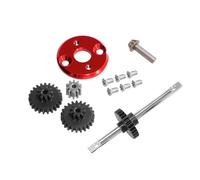 JWQFBC Pièces de Mise à Niveau pour Voiture RC 1/12, Boîte de Vitesses, Ensemble D'engrenages de Transmission, Facile à Installer, Pignon de Moteur, Kit, Rouge
