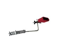 JWQFBC Pied de Cymbale avec Cloche, Montage Facile et Universel Grâce à Sa Forme En L, Rouge