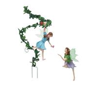 JWQFBC Piquets pour Jardin Féerique Fleuri, Figurines Décoratives Mignonnes pour La Maison, Statues Miniatures Créatives