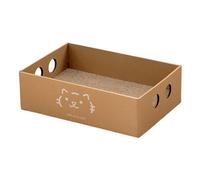 JWQFBC Planche à Gratter pour Chat Boîte Griffoir pour Chat Rectangulaire Jeu et Repos Carton Ondulé Structure Solide Protection Contre Les Griffu, Styler Un