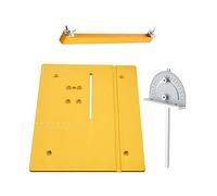 JWQFBC Plaque D'insertion de Fraisage En Aluminium, Plateau D'établi, Guide pour Défonceuse et Affleureuse, Porte-profil Coulissant, Matériau, doré