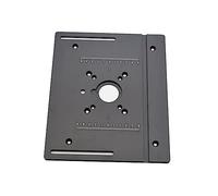 JWQFBC Plaque D'Insertion pour Défonceuse En Alliage D'Aluminium Tables de Travail Bois Compatibilité Circulaire Scie Réglable Pratique Adaptée pour Bricolag, Une assiette