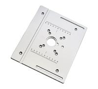 JWQFBC Plaque D'Insertion pour Défonceuse En Alliage D'Aluminium Tables de Travail Bois Compatibilité Circulaire Scie Réglable Pratique Adaptée pour Bricolag, Plaque B