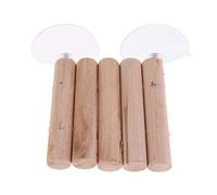 JWQFBC Plateforme de Baignade pour Aquarium Reptile Quai Rampe en Bois avec Ventouse Solide Pratique Adaptée pour Terrarium Décoration Maison, S