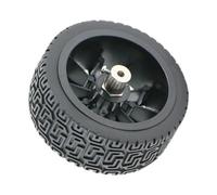 JWQFBC Pneu de Voiture Jouet, Roue de Robot de Voiture Intelligente, Pièce de Rechange pour Modification de Véhicule Miniature - Accessoires de Roue En Caout, Couplage de 4 Mm