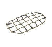 JWQFBC RC Car Luggage Net Filet Élastique de Rangement pour Toit de Voiture RC avec Crochet Métallique Accessoire Décoratif pour Camion Crawler et Pièce D'Am, Vert