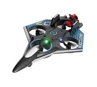 JWQFBC RC Plane Avion Radiocommandé Planeur Électrique Jouet En Mousse Contrôle Simplifié Lumière LED pour Figures Aériennes Adapté Adulte Enfant Débutant, Bleu