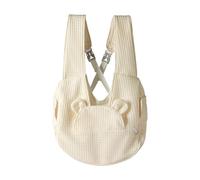 JWQFBC Sac de Transport pour Animaux Chat Chien Sac Portable Animaux Structure Double Épaule Capacité Générale Coton Adapté Aux Sorties Balades Vacances, Blanc