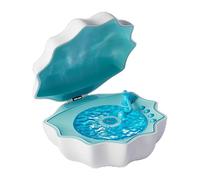 JWQFBC Shell Lampe Haut-Parleur Créative Enceinte Portative Lumière de Nuit Haut-Parleur sans Fil Décor Original Apaisant pour Salon Table de Chevet, Bleu