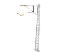JWQFBC Simulation Métallique à L'échelle Ho (1/87) d'un Poteau de Ligne Aérienne, Mât de Caténaire pour Modélisme Ferroviaire, Accessoires et Modèles