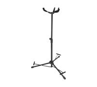 JWQFBC Support Triple pour Guitare électrique/acoustique, Support de Sol Lumineux Professionnel, Hauteur Réglable, 3 Têtes pour Guitare Classique, Tête En Caoutchouc Noir