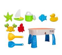 JWQFBC Table à Eau et Sable pour Enfants, Bac à Sable, Jouets, Cadeau, Activité Sensorielle, Table de Jeu pour Activités D'arrière-Cour, Intérieur, Fille