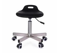 JWQFBC Tabouret d'atelier pivotant à roulettes pour Laboratoire et Salle Blanche, pour ssin - pour Artiste, Moderne avec Tube carré 304 et roulettes