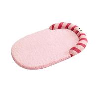 JWQFBC Tapis pour Animaux Tapis de Repos Chat Coussin de Sommeil Chien Matelas de Cage PP Coton Lavable avec Oreiller Résidence Convenable, Pink M