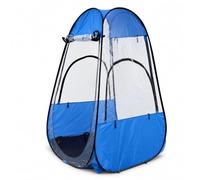 JWQFBC Tente pêche hivernale -up, abri pêche Pliable Coupe-Vent et imperméable pour par Temps Froid extrême, Bleu, Quatre côtés Transparents, Anti-Gel -40℃, 1.2 * 1.2 * 1.7m