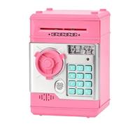 JWQFBC Tirelire électronique En Forme de Cochon - Distributeur Automatique de Billets - Jouet éducatif pour Enfants de 3 à 8 Ans, Rose Foncé