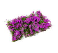 JWQFBC Touffe D'herbe et de Fleurs à Monter Soi-même, Groupe de Végétation Fleurie pour Décor de Réseau Ferroviaire Miniature, Sable, Maquette de Bâtimen, Violet