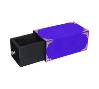 JWQFBC Tour de Magie avec Tiroir En Bois, Accessoire, Idée Cadeau, Outil pour Magiciens, Illusions de Scène pour Adultes et, Bleu 28x15x12.5cm