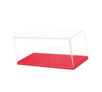 JWQFBC Vitrine/boîte de Rangement pour Voitures Miniatures, échelle 1:43, Présentoir de Comptoir/support D'exposition pour Voitures Miniatures de Collect, Rouge
