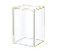 JWQFBC Vitrine D'Exposition Boîte D'Affichage Organisateur pour Poupées Écrin de Protection avec Conception Modulable Approprié pour Le Salon et Comme, Jaune