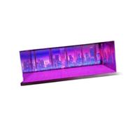 JWQFBC Vitrine En Acrylique pour Maquette de Voiture avec éclairage LED, Diorama de Garage Simulé, Espace de Rangement pour Mini-véhicules, Scène de Stationn, A