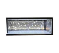 JWQFBC Vitrine En Acrylique pour Maquette de Voiture avec éclairage LED, Diorama de Garage Simulé, Espace de Rangement pour Mini-véhicules, Scène de Stationn, C