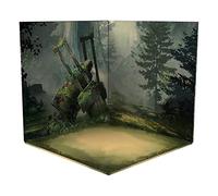 JWQFBC Vitrine Haut de Gamme pour Figurines Articulées à L'échelle 1/12 - Mettez en Valeur Votre Diorama !, forêt
