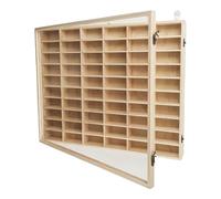 JWQFBC Vitrine Murale En Bois pour Voitures Miniatures, Rangement pour Modèles Réduits, Multi-compartiments, Multifonctionnelle, à Fixer Au Mur, Grille 60